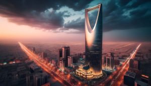 cityscape-with-lit-up-building-city-background-riyadh-saudi-arabia-ai-generator